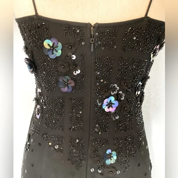 Aidan Mattox black designer dress